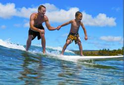 Surfing in Costa Rica on a family vacation